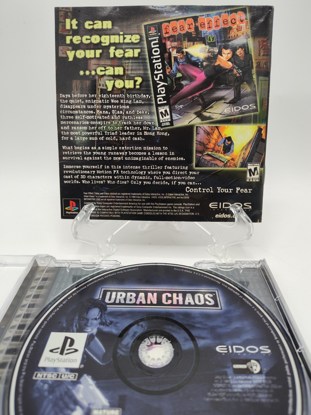 Urban Chaos – (PS1, 1999) *CIB w/ Reg Card + Case Protector* VGC* Tested!