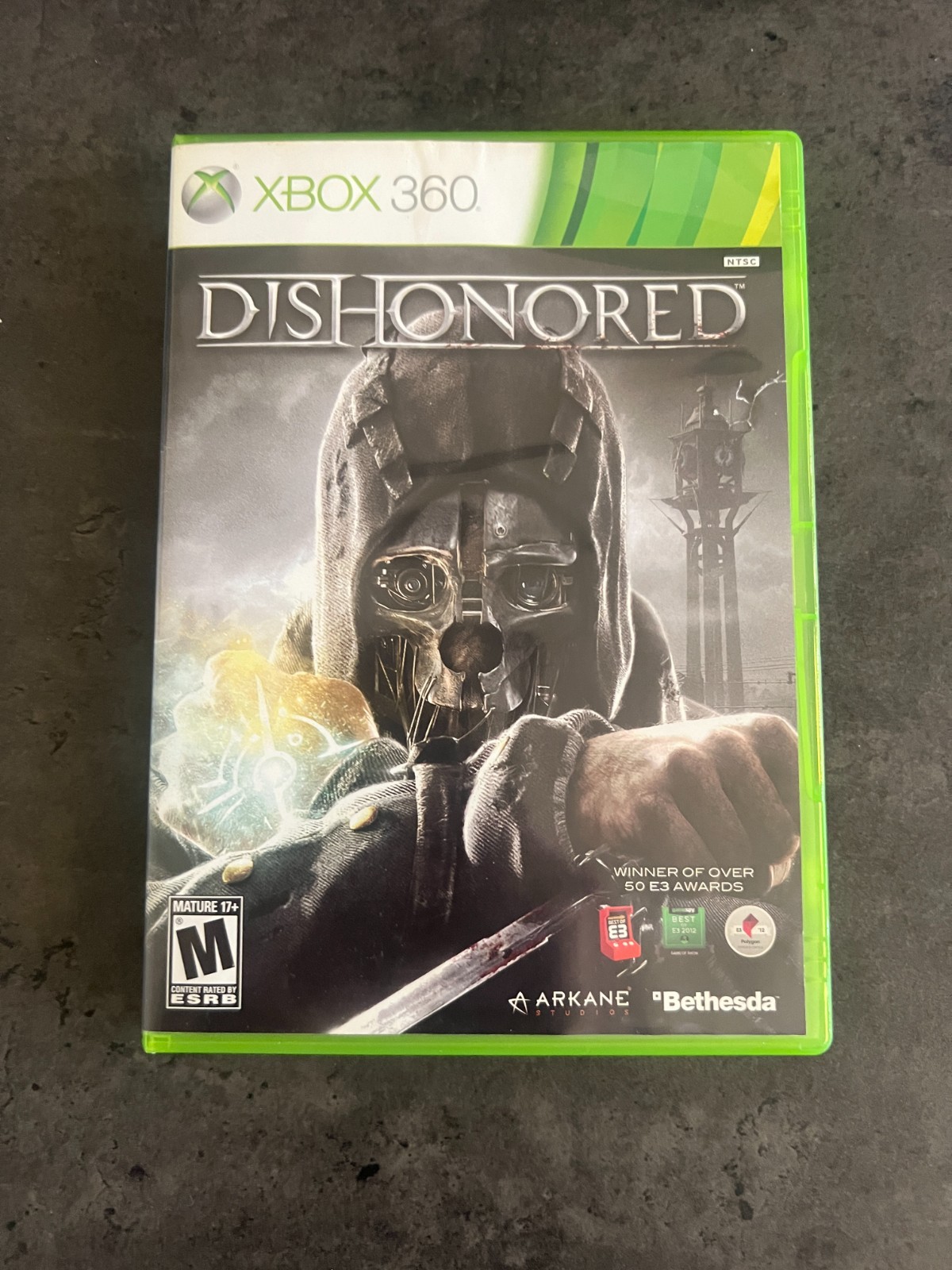 Dishonored Xbox 360 Game, 2012 CIB – New replacement case