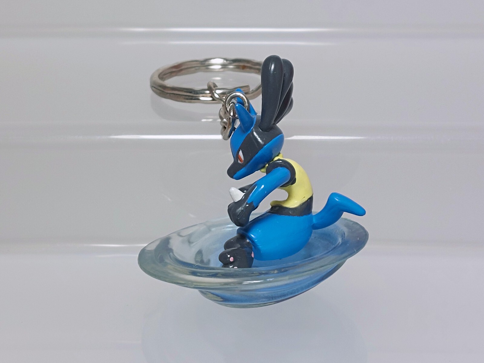 Lucario Fighting Pokemon Figure Keychain Banpresto 2009 Japan E03 1.8in