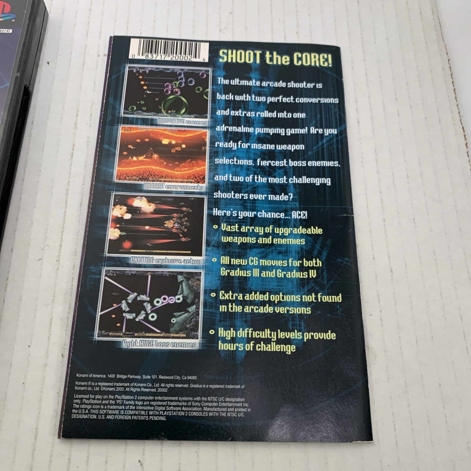 Esteem Condition Gradius III 3 and IV 4 (Sony PlayStation 2, 2000) PS2 See Pics