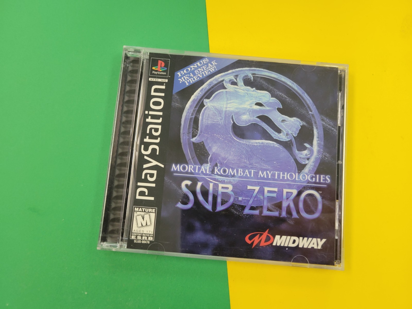Mortal Kombat Mythologies: Sub Zero (Sony PlayStation 1, 1997) Case And Art Only