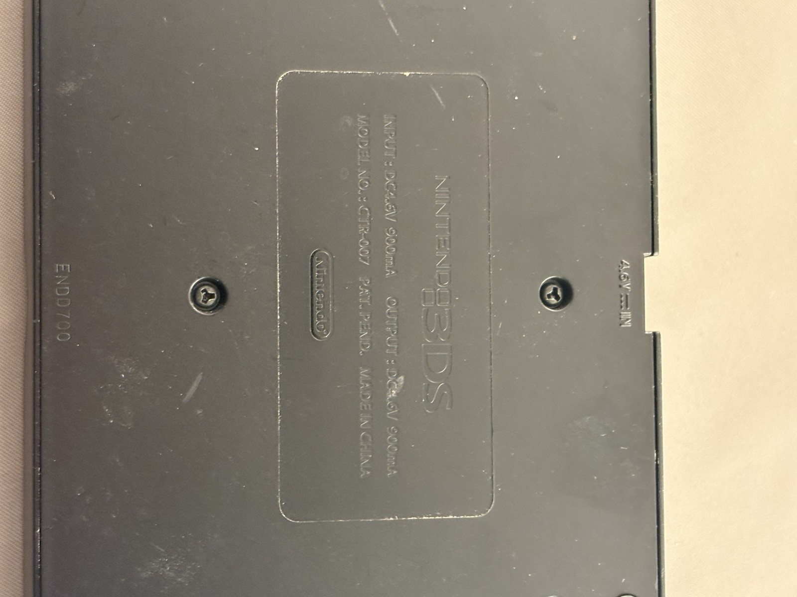 Nintendo 3DS Charging Cradle Black CTR-007 Official Dock Station OEM