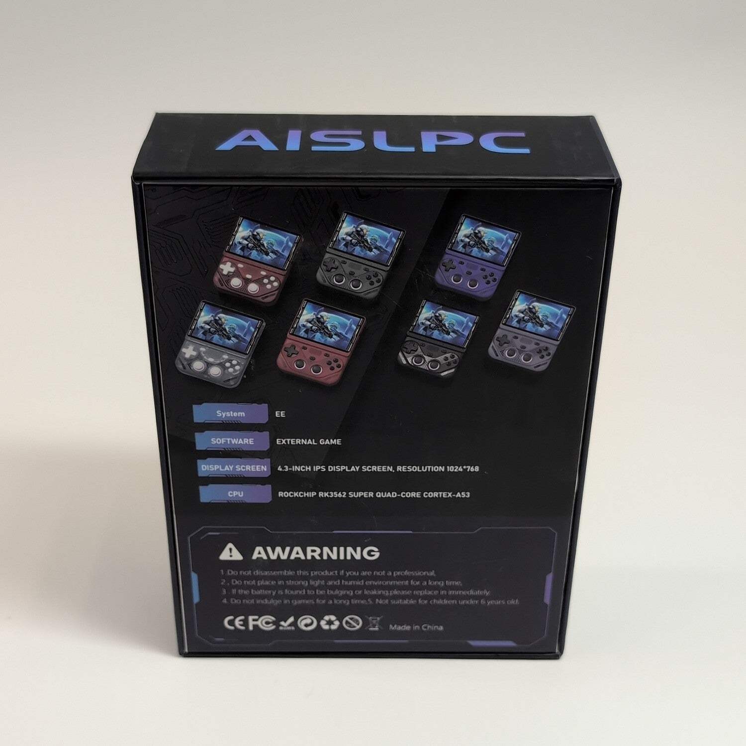 AISLPC – RG43V PRO Retro Handheld Game Console 64GB Blue