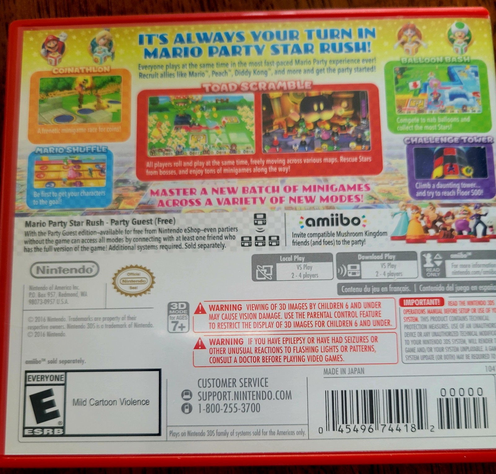 nintendo 3ds mario party star rush