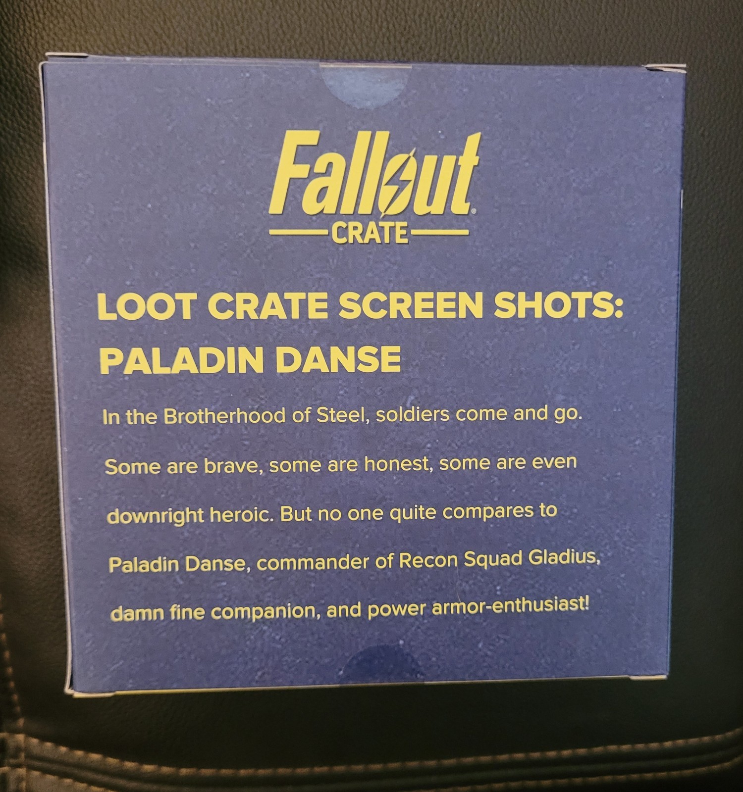 Fallout Loot Crate Screenshots Figure (Lot of 2) Paladin Danse & Nick Valentine