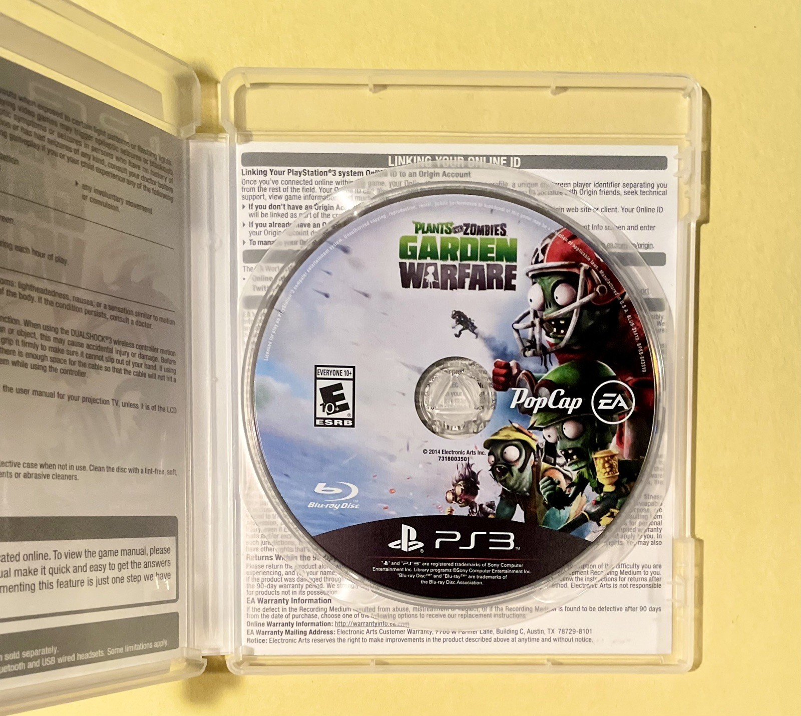 Plants vs. Zombies: Garden Warfare (Sony PlayStation 3, 2014) PS3 Tested