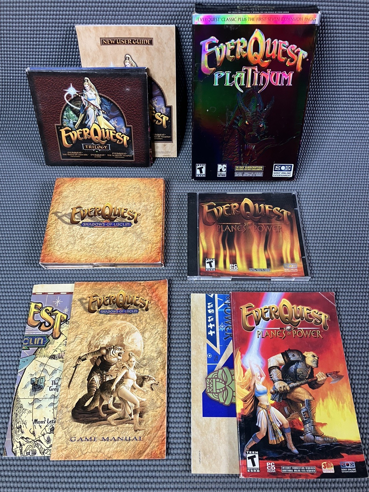 EverQuest PC Lot Trilogy, Planes Of Power, Shadows Of Luclin, EverQuest Platimum