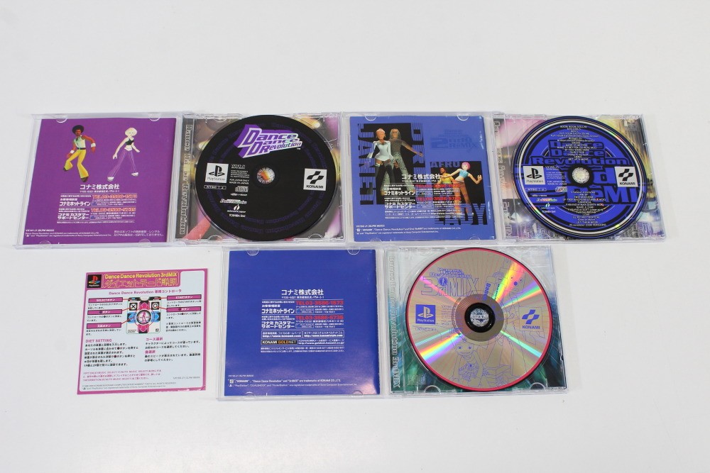 LOT 5 Dance Dance Revolution 1 2ndReMIX Append Club Vol 1 & 2 3rdMix PS1 Japan