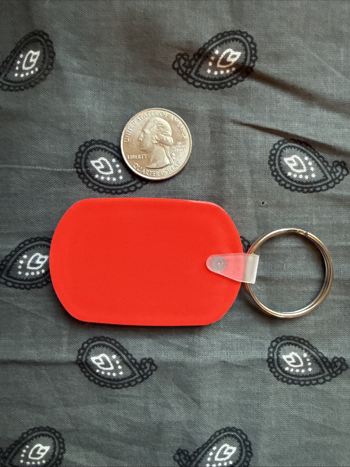 Vintage Early 2000s Late 90s Nintendo Promotional Keychain Red NOS Key Ring Game
