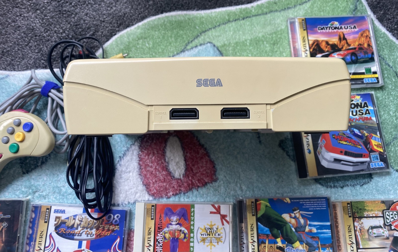 SEGA Saturn Bundle HST-3220 NTSC-J Boxed + 7 Games!!!