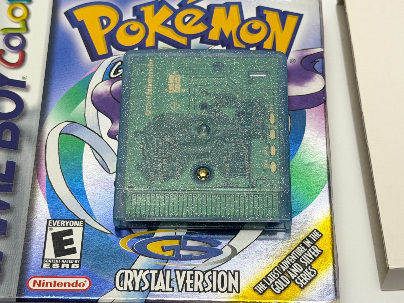 Pokemon Crystal Version (Nintendo Game Boy Color) Complete in se{ies ERROR Box