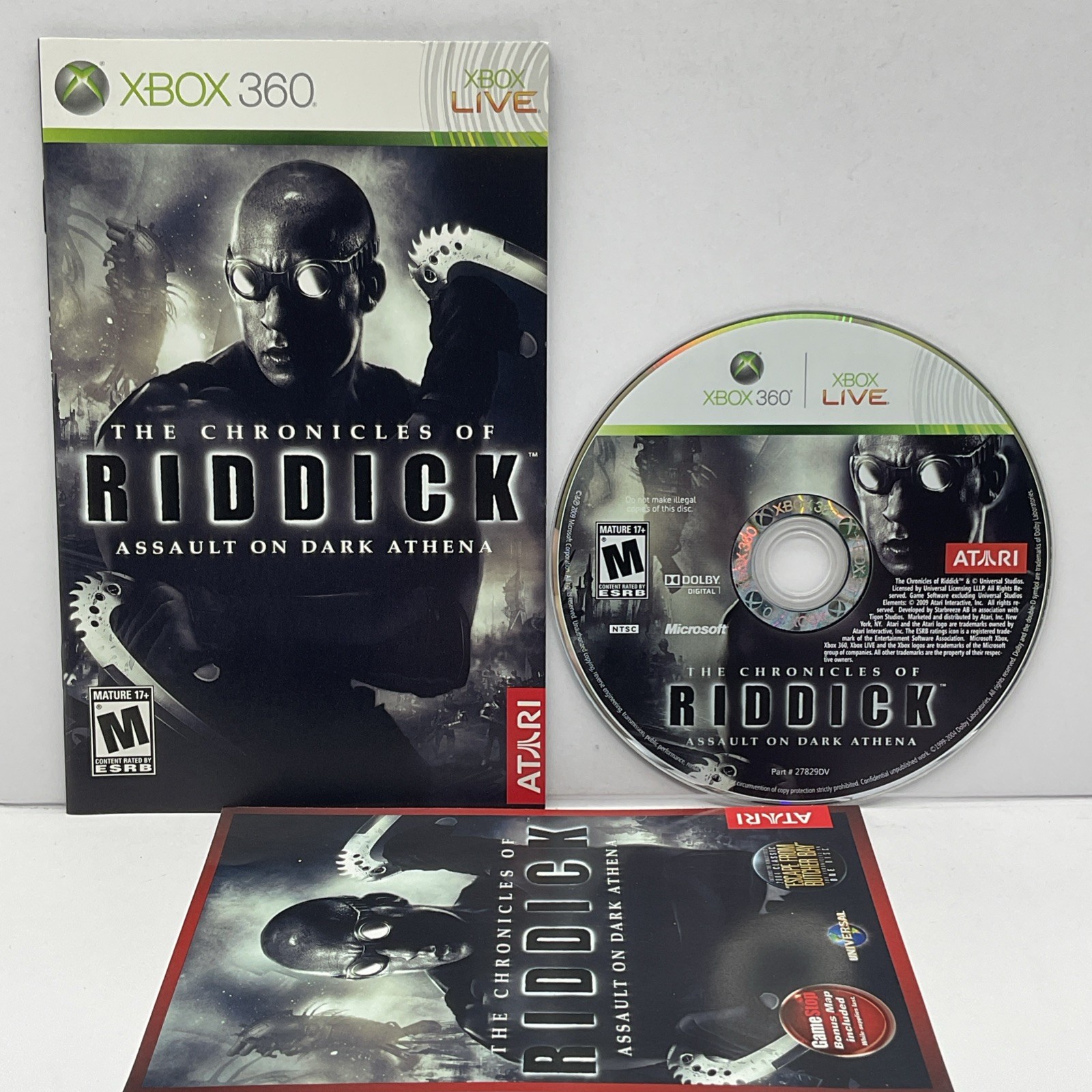 The Chronicles of Riddick: Assault on Dark Athena (Xbox 360). Tested & Complete