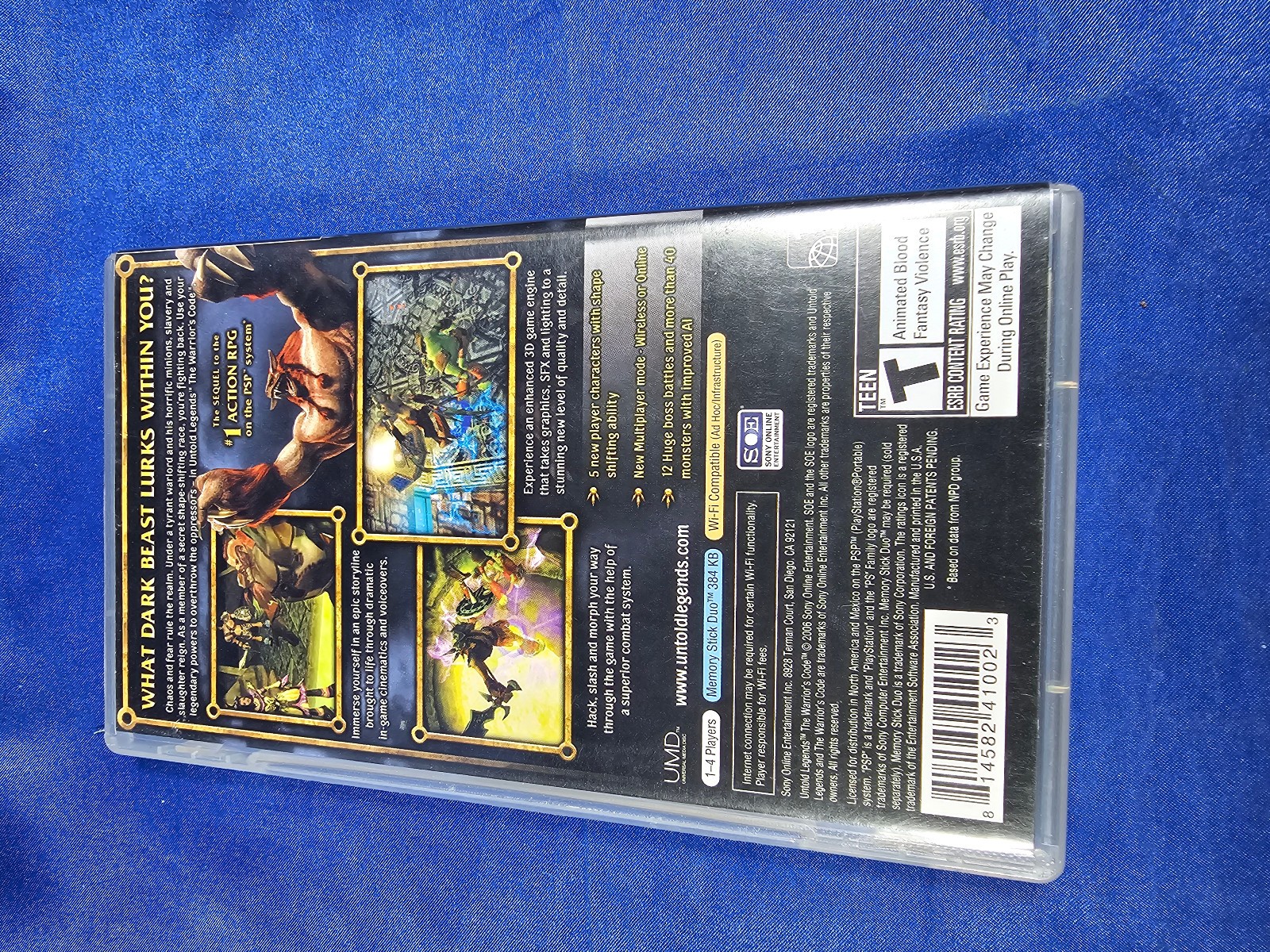 Sony Online Ent. Untold Legends Warrior’s Sony PSP UMD Complete