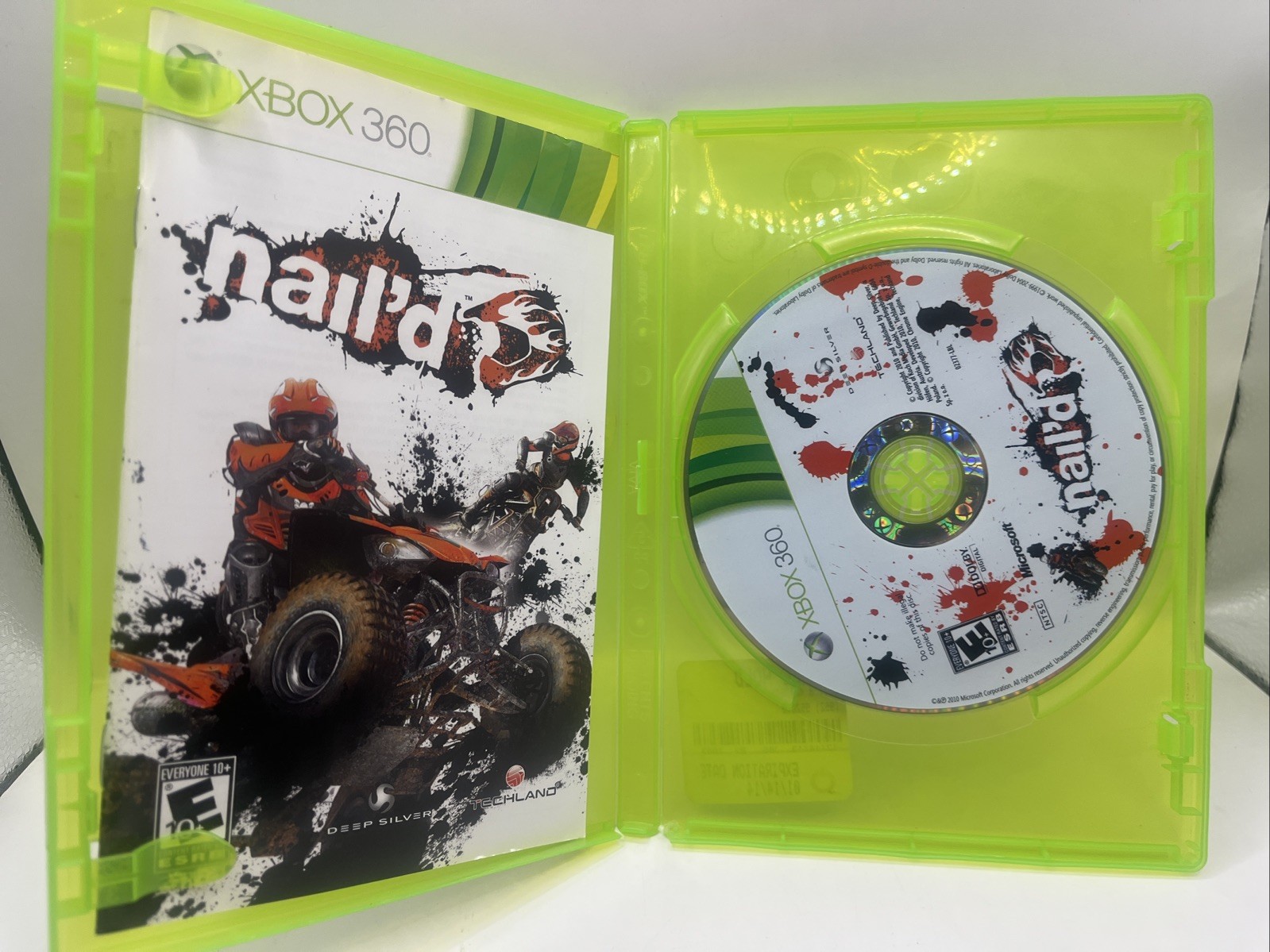 Nail’d (Microsoft Xbox 360, 2010, E10+ Everyone 10+) Deep Silver Disc And Manual