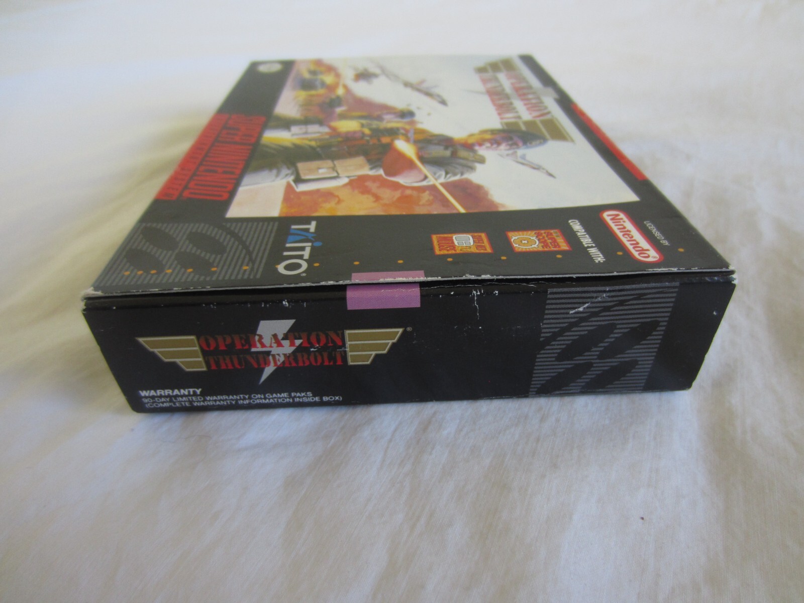 Operation Thunderbolt SNES Super Nintendo CIB 100% Complete Box 1994 Taito RARE