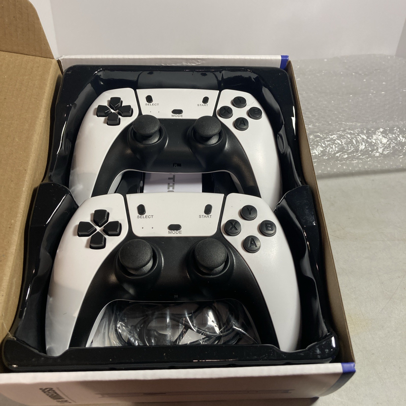 Game 2.4G Wireless Controller Set w/ Receiver, Built-in Games, White/Black