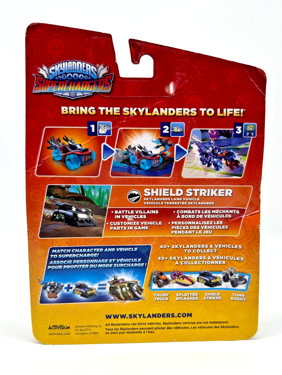 Skylanders Wii Super Chargers SHIELD STRIKER Figure Vehicle Brand New Sealed