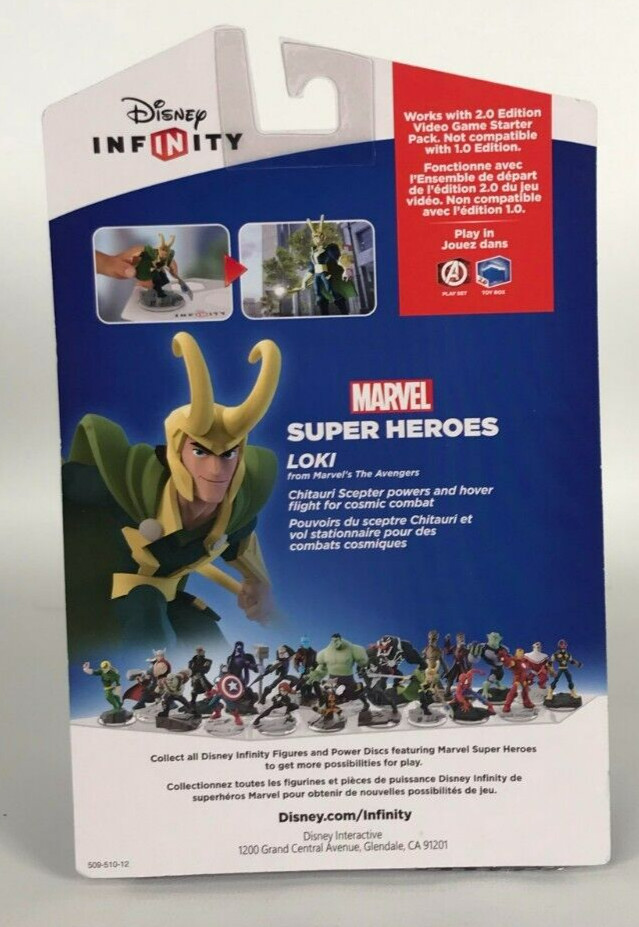 NIB LOKI Disney Infinity 2.0 Edition Marvel Super Heroes Figure ~ New & Sealed