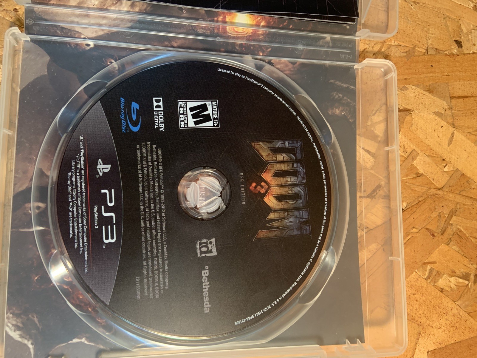 Doom 3: BFG Edition PS3 C I B/WITH MANUAL/TESTED AND WORKING / SEE VIDEO
