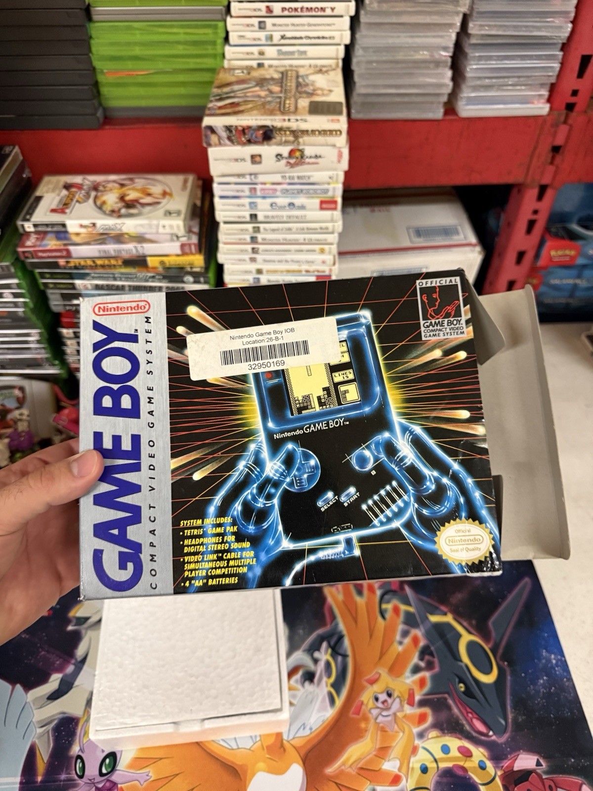 1989 Nintendo Game Boy Console DMG-01 Complete Box w/ Tetris & Manual CIB Works