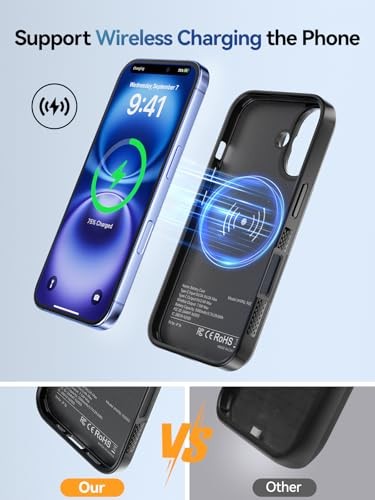 Upgraded Battery Case for iPhone 16, 5000mAh USB C iPhone 16 – 5000mAh