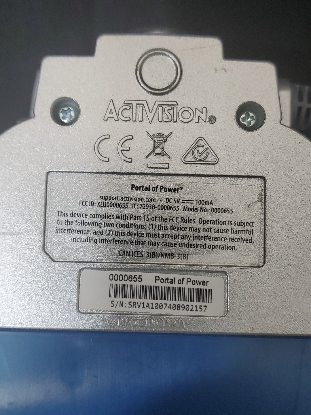 Skylanders Portal of Power Model 655 PS3 PS4 Wii Wii U Tested Wired