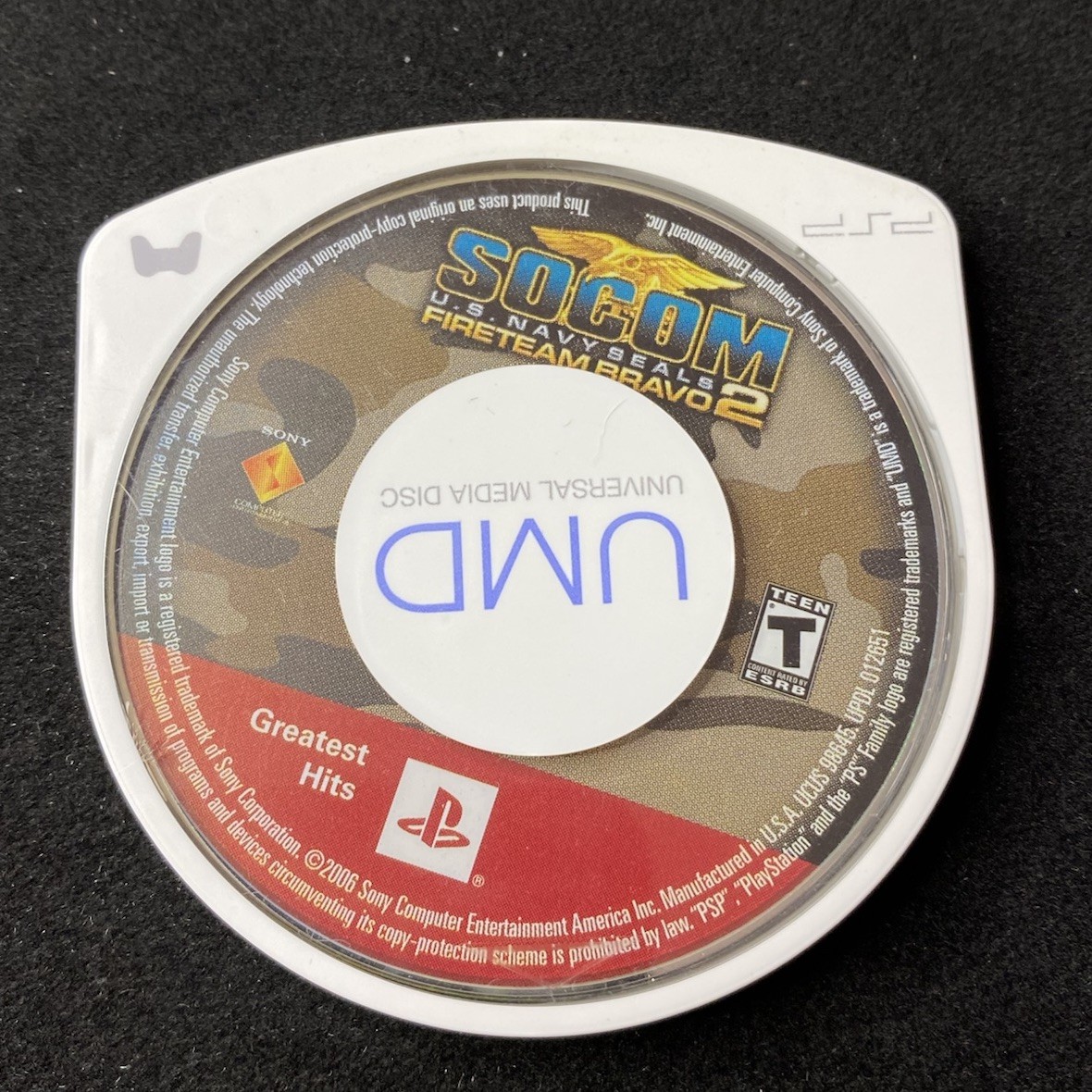 SOCOM: U.S. Navy SEALs Fireteam Bravo 2 (Sony PSP, 2006) Disc Only Tested