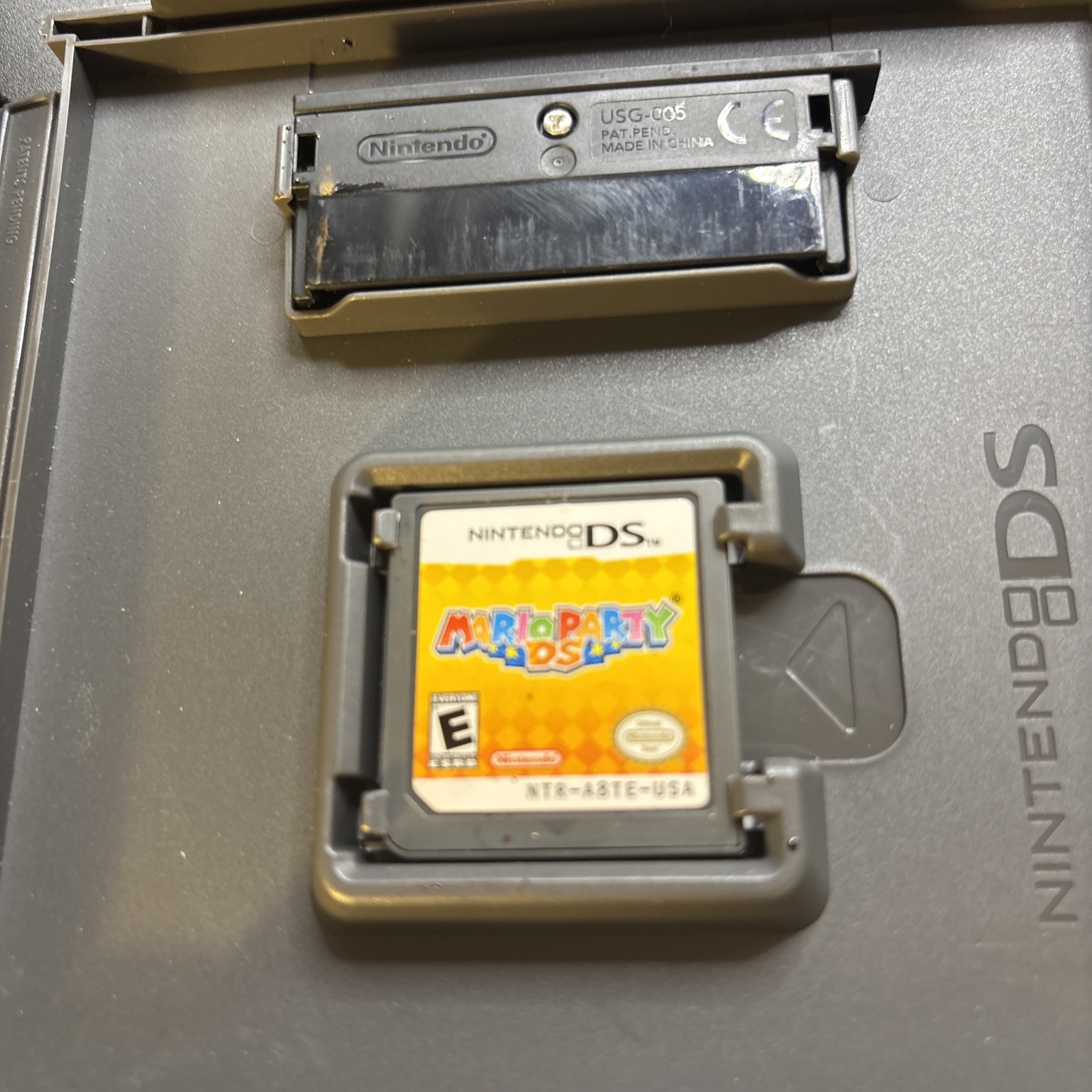 Red Nintendo DS Lite Console Tested Works W/ Nintendo Carrier & Mario Party Game