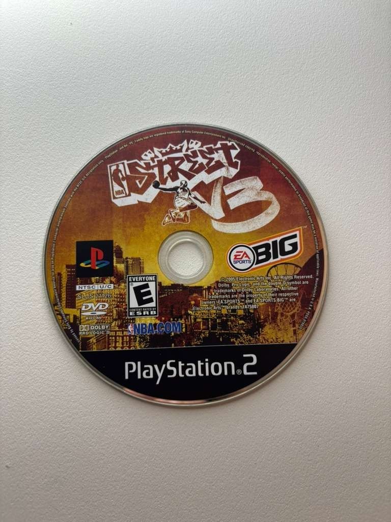 NBA Street V3 (Sony PlayStation 2 PS2) Disc Only Tested Working EA Sports BIG
