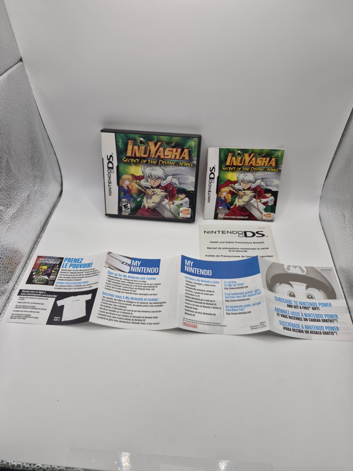 Inuyasha: Secret of the Divine Jewel (Nintendo DS, 2007) CIB W/ Manual Inserts