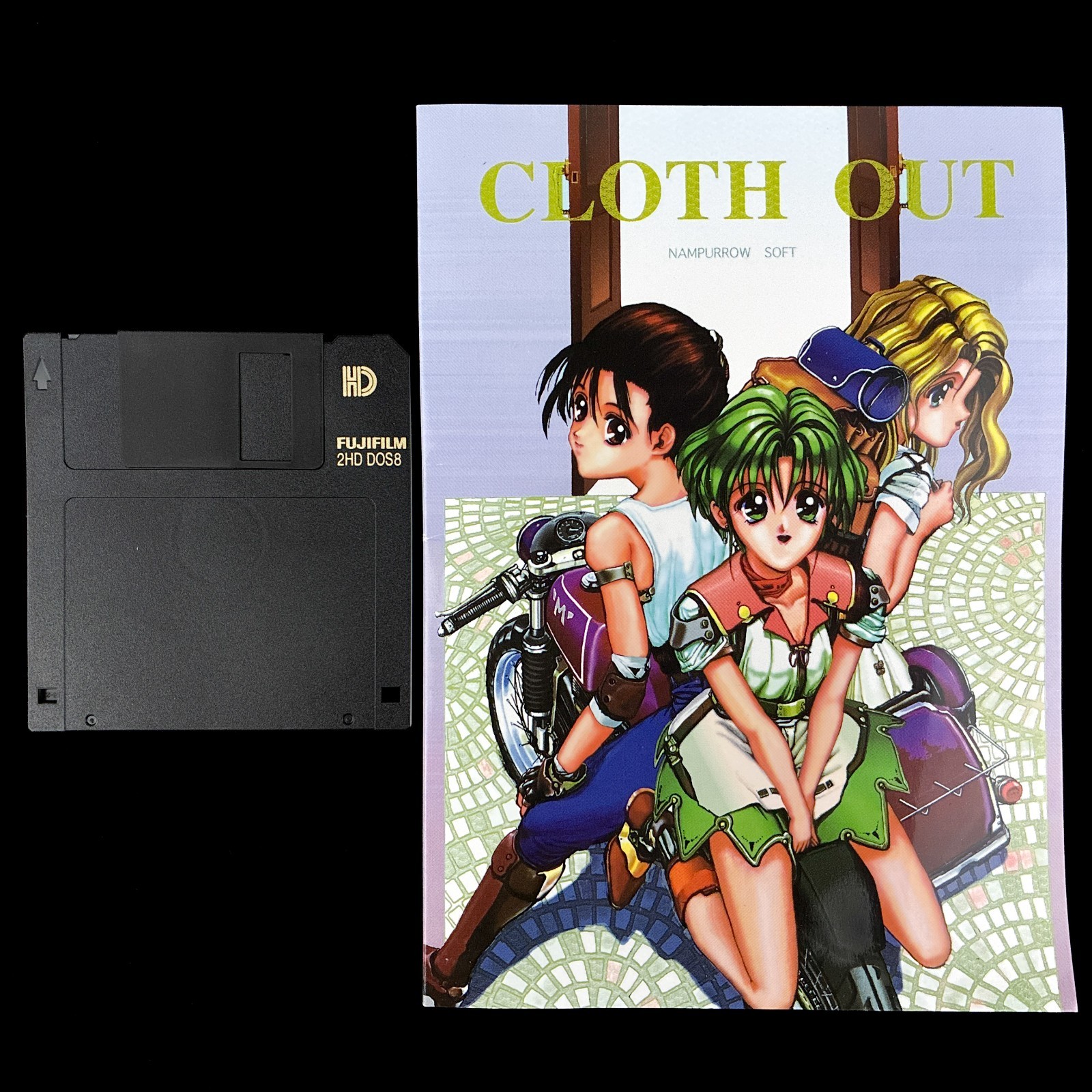 1993 NAMPURROW SOFT CLOTH OUT 3.5″ PC-98 PC-9801 Adventure RPG Doujin Game Japan
