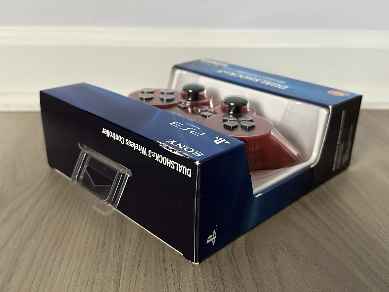 NEW PlayStation 3 PS3 Clear Crystal Cosmic Red DualShock 3 Controller – Sealed