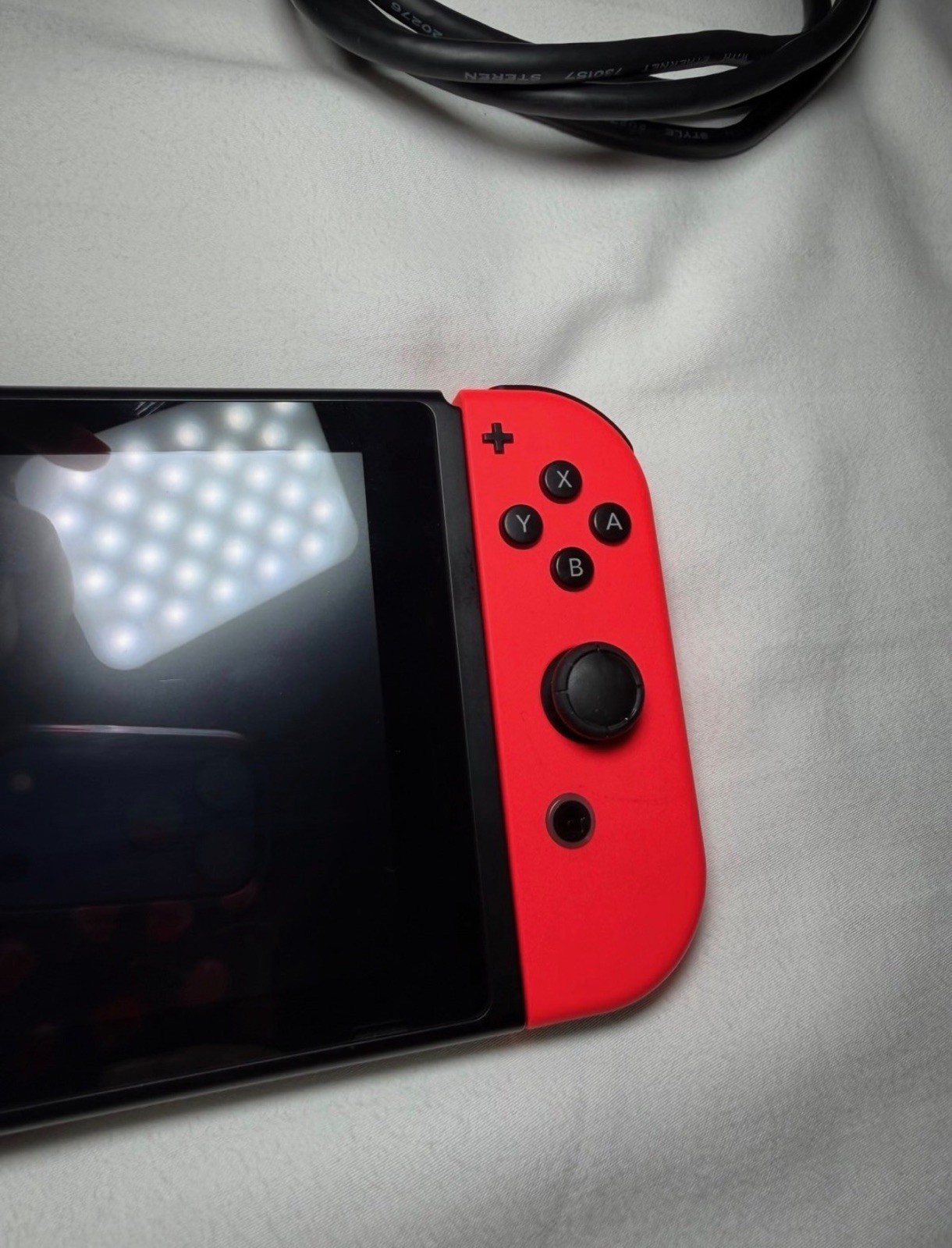 Nintendo Switch System 32GB Console w/Neon Red Blue Joy-Cons in Box 128 SD