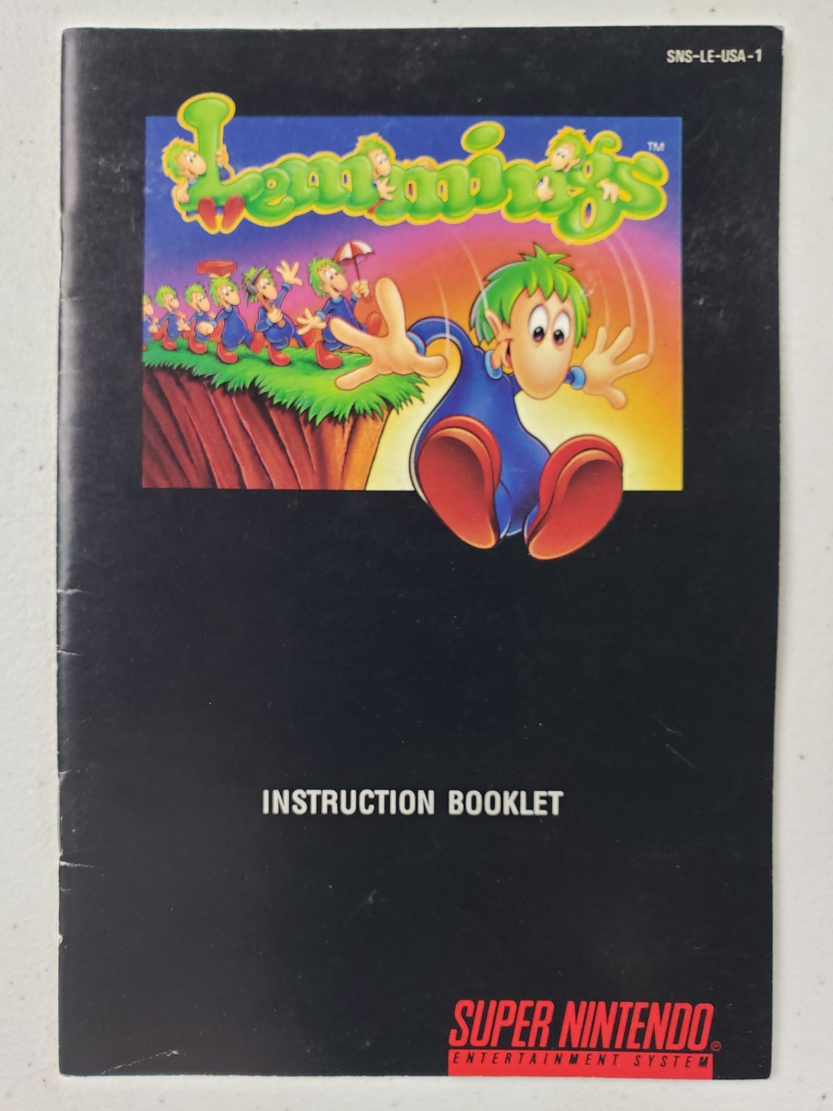 Lemmings (Super Nintendo Entertainment System, 1992) *MANUAL ONLY*