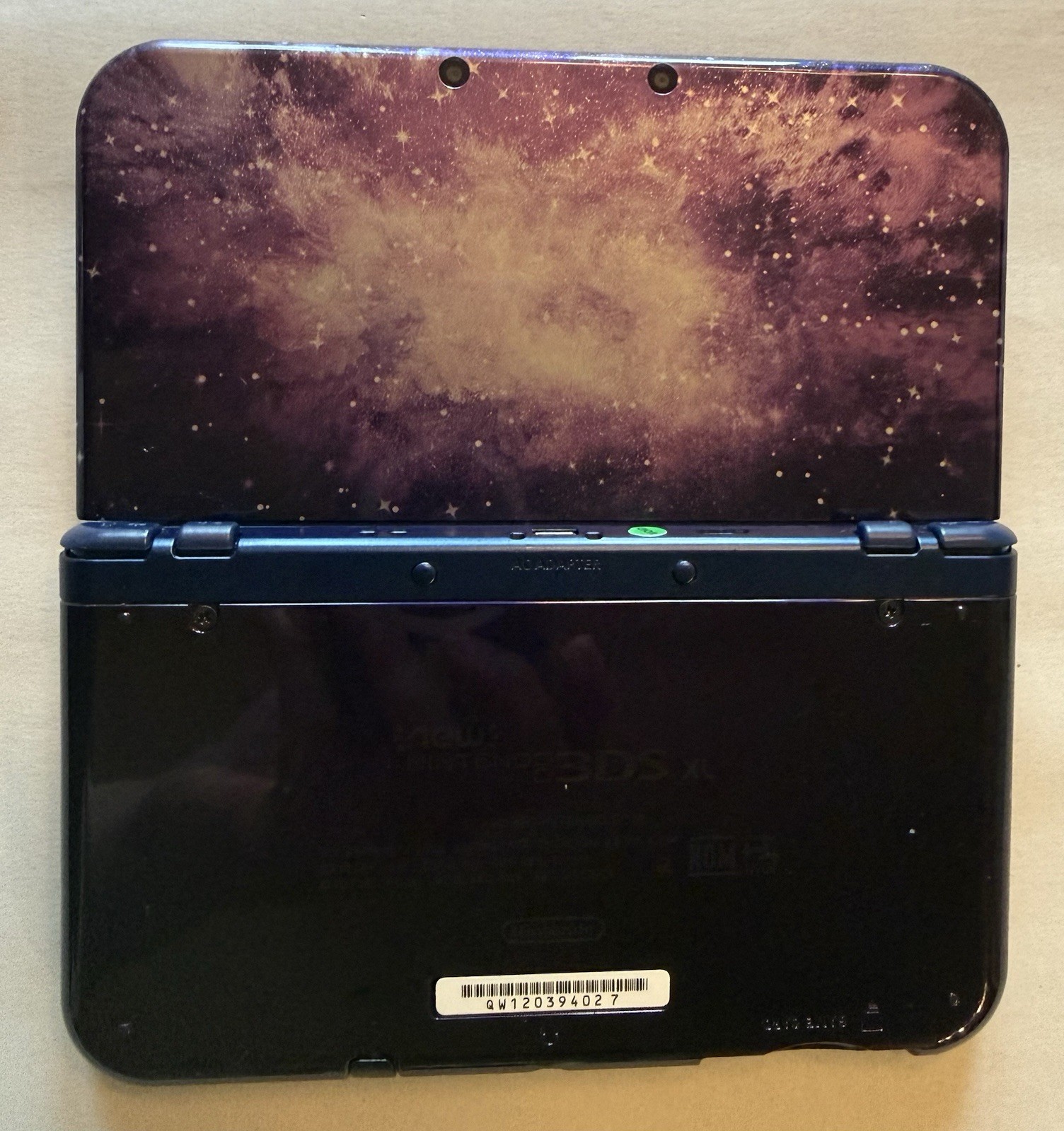Nintendo New 3DS XL Galaxy Style Bundle w/ Charger Stylus & 4 Games Tested