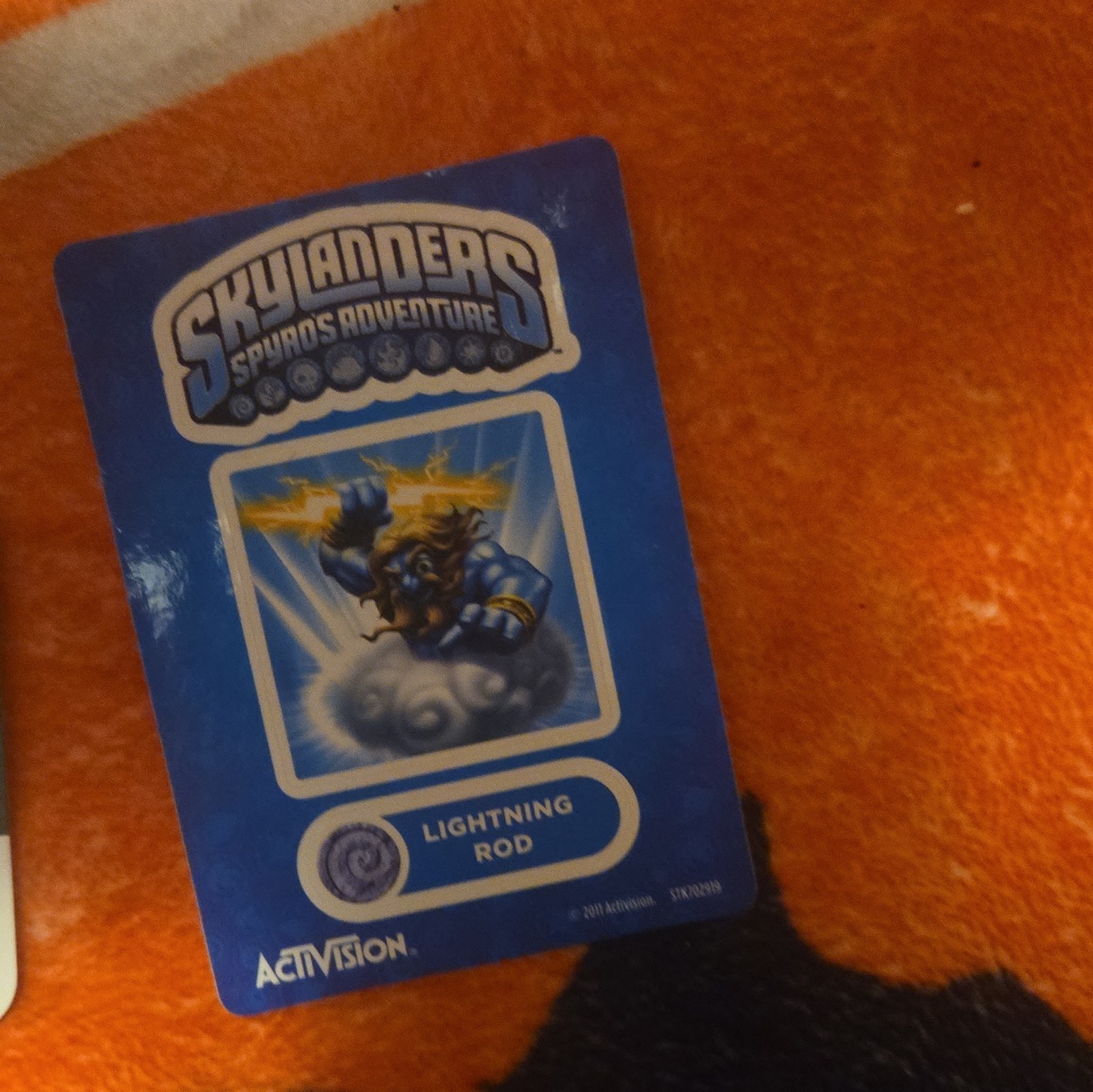Activision Skylanders Spyro’s Adventure Lightning Rod Figure w/ Card (2011)