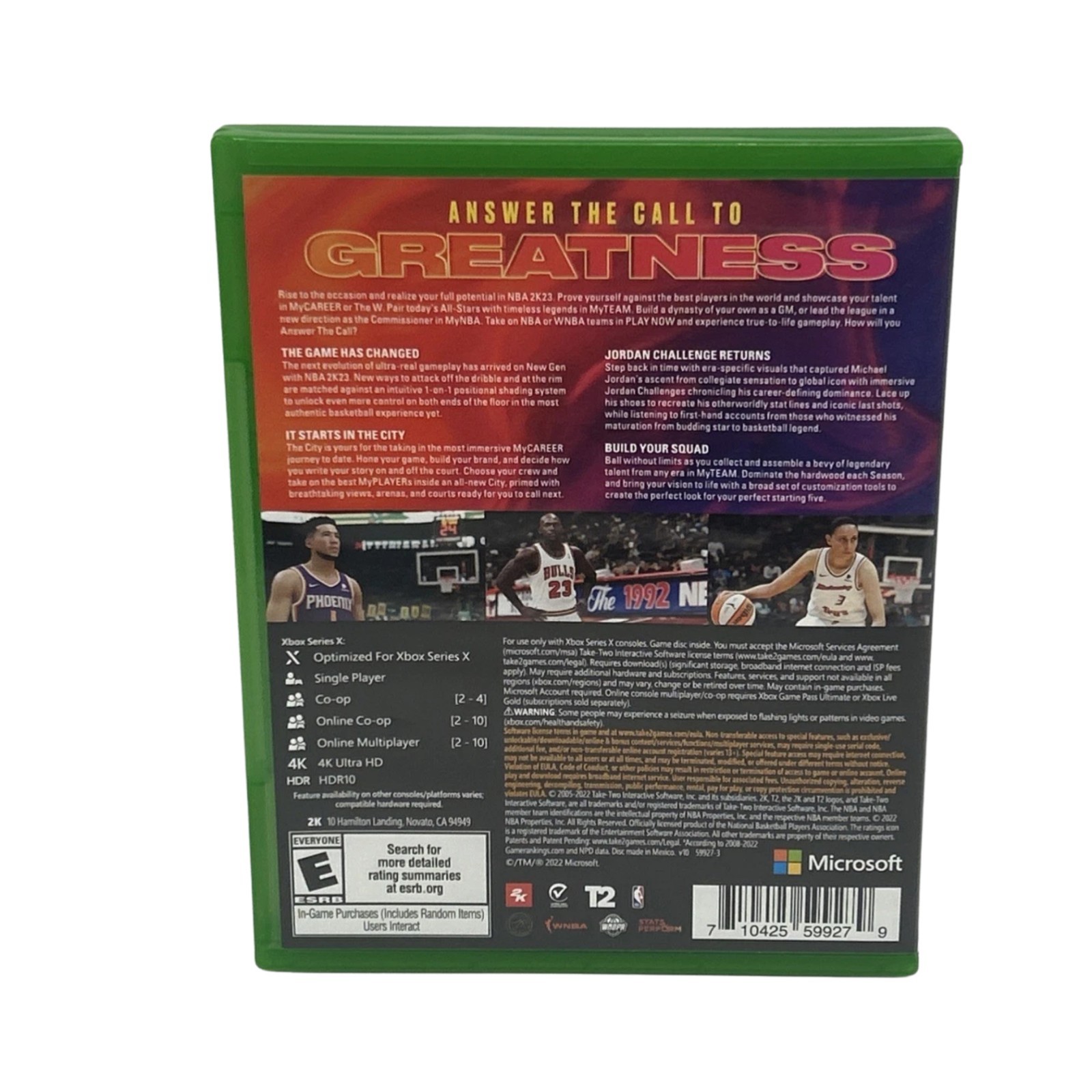 NBA 2K23 Xbox Series X Basketball Game Tested Working