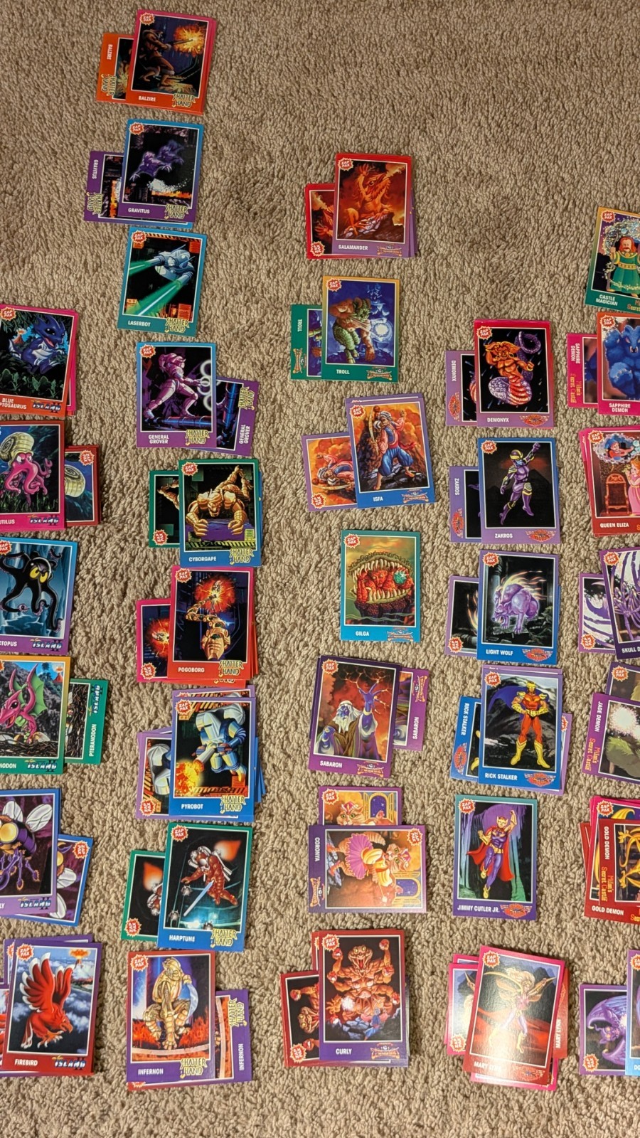 1992 Zap Pax NES NINTENDO Trading Cards. 14oz Of Cards. See Pics For Lot Details