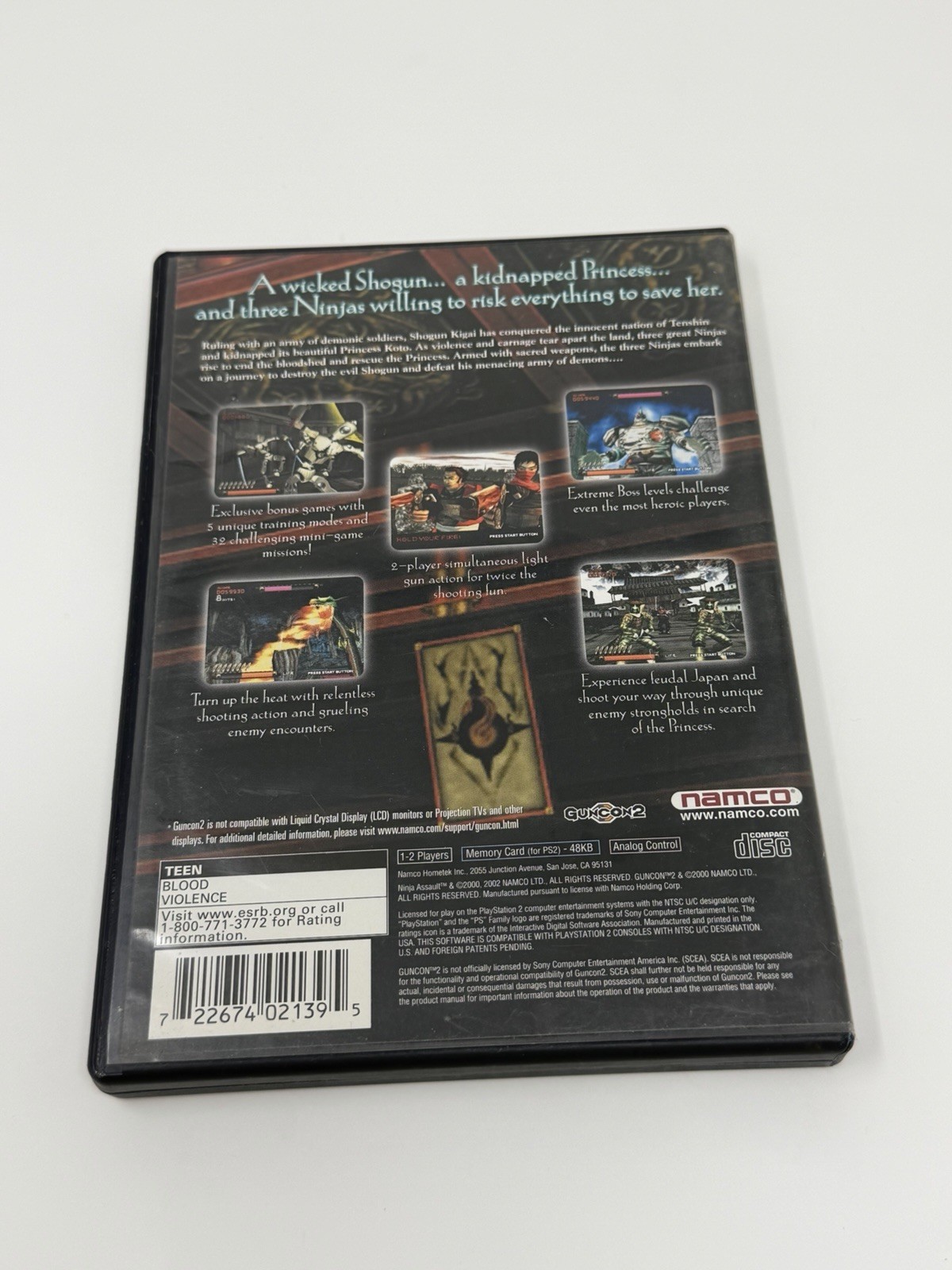 Ninja Assault for PlayStation 2 (PS2) – CIB w/Reg Card. Tested and Working