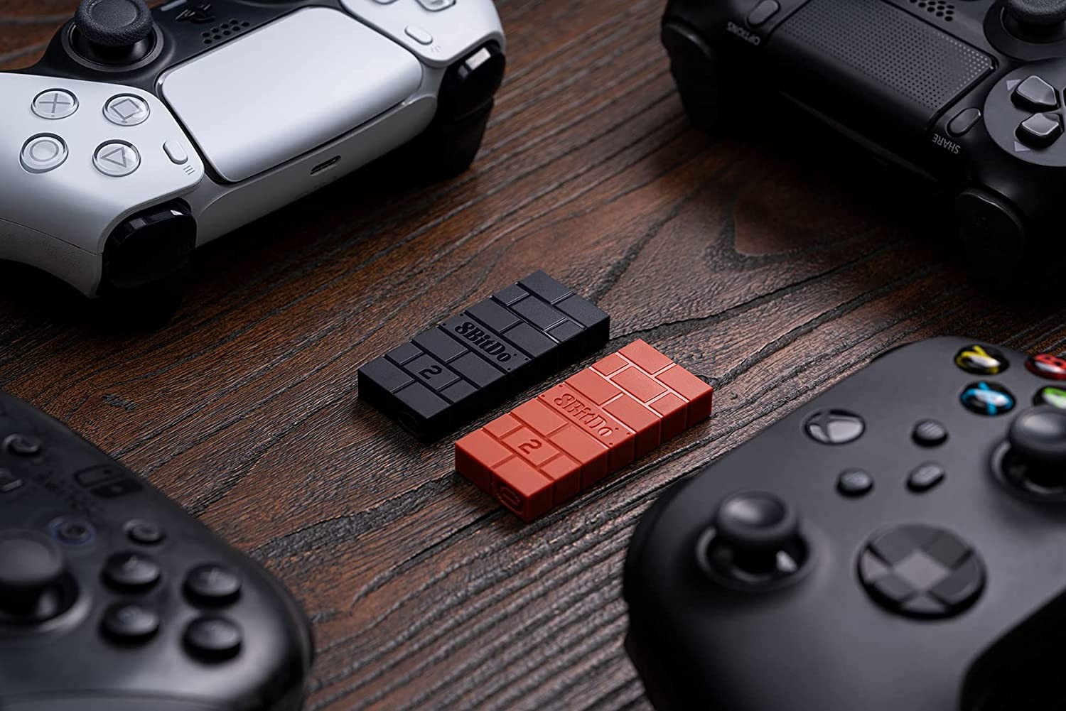 8Bitdo Wireless USB Adapter for Switch, Windows, Mac & Raspberry Pi – Brown