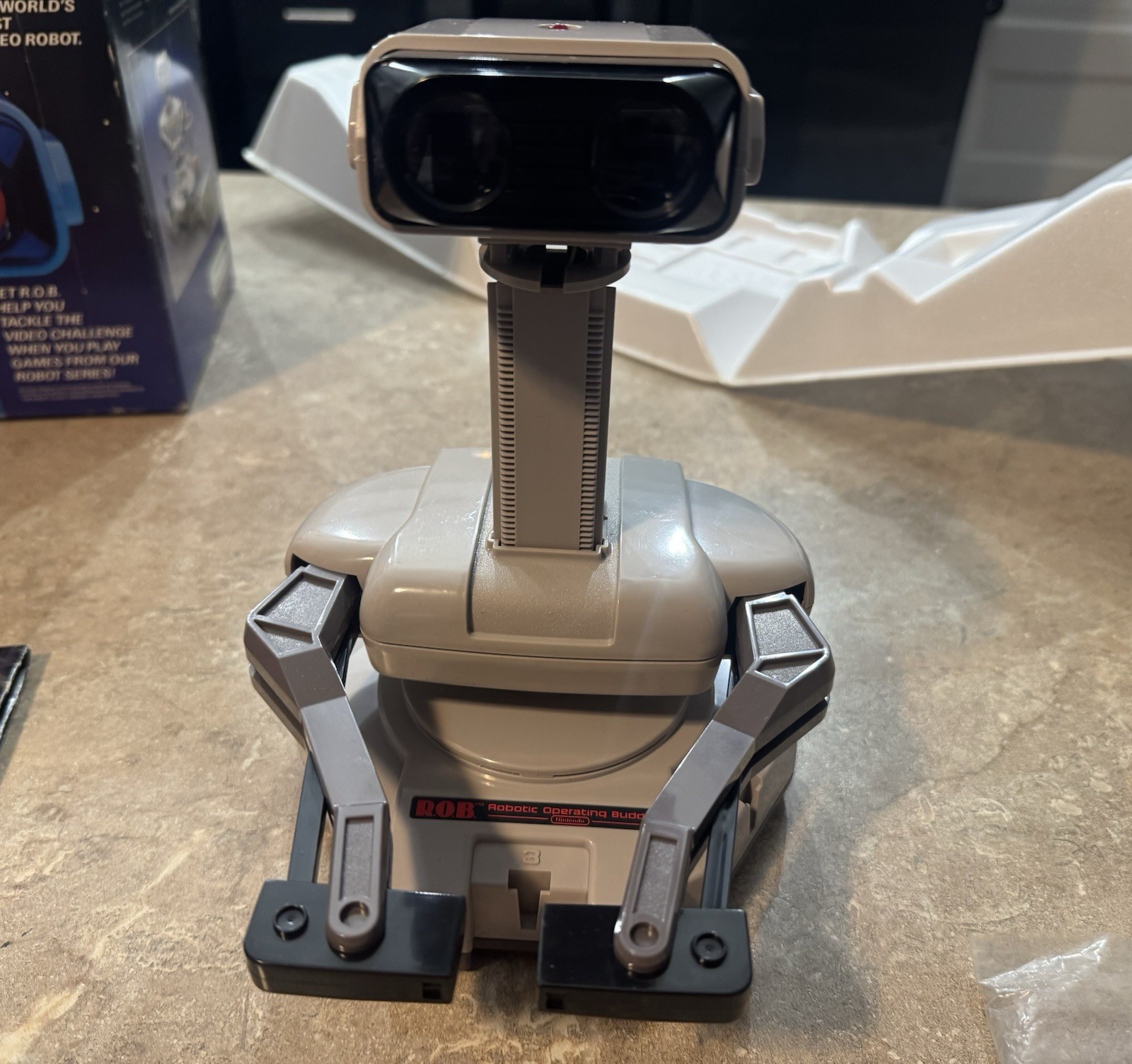 Nintendo ROB The Robot. CIB With Styrofoam. Stand Alone Version. Complete In Box
