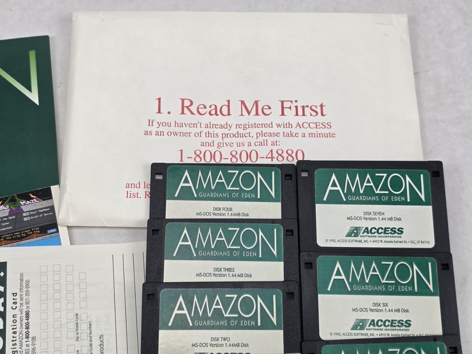 Amazon Guardians of Eden BIG BOX PC 3.5″ Floppy Access Software CIB 1992