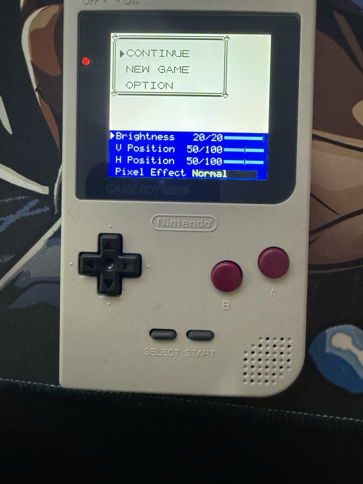 Classic Gray- Gameboy Pocket -W IPS Screen Mod- New Shell New Buttons -Tested
