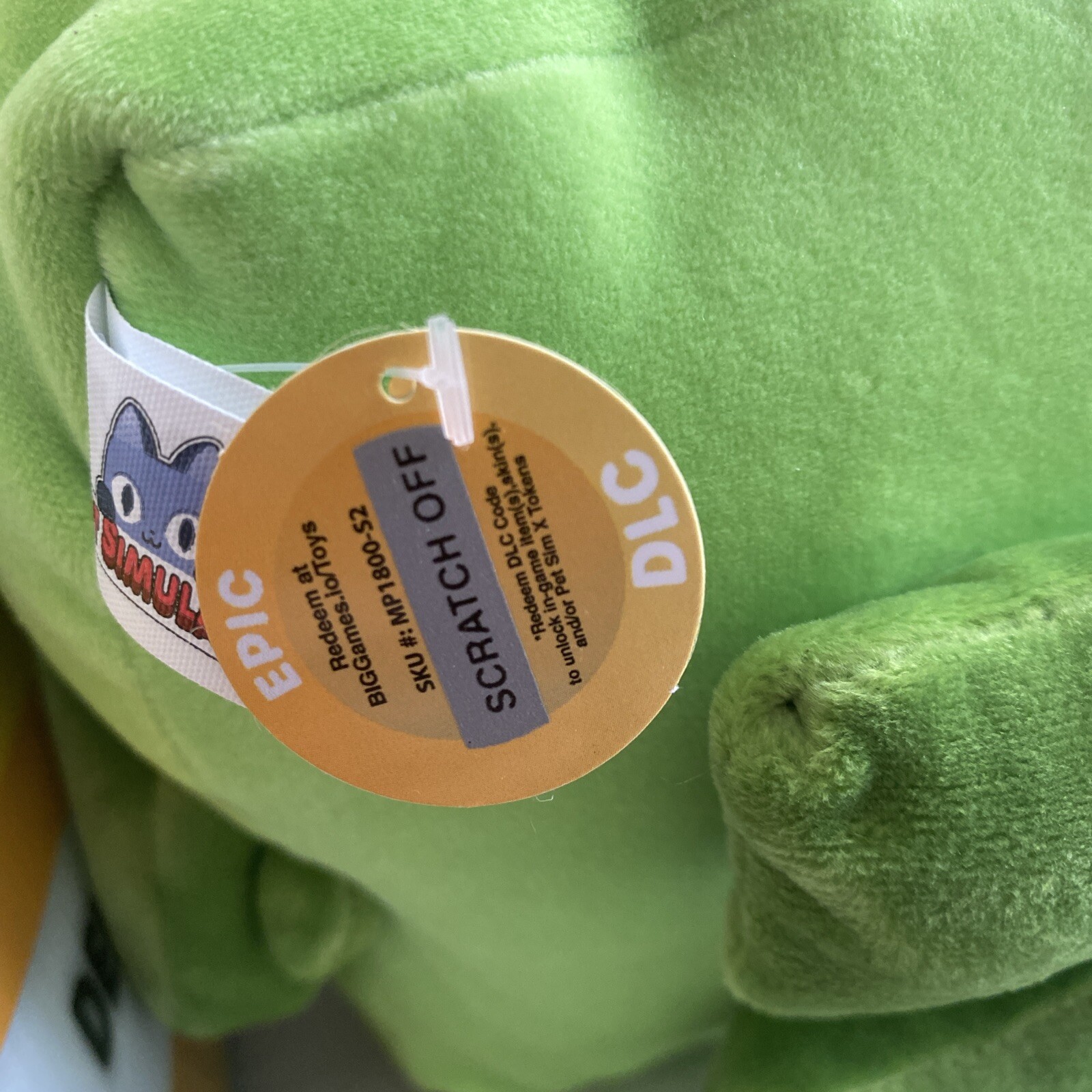 Pet Simulator X Deluxe Fantasy 8” Plush Series 2 GREEN GOBLIN With DLC Code