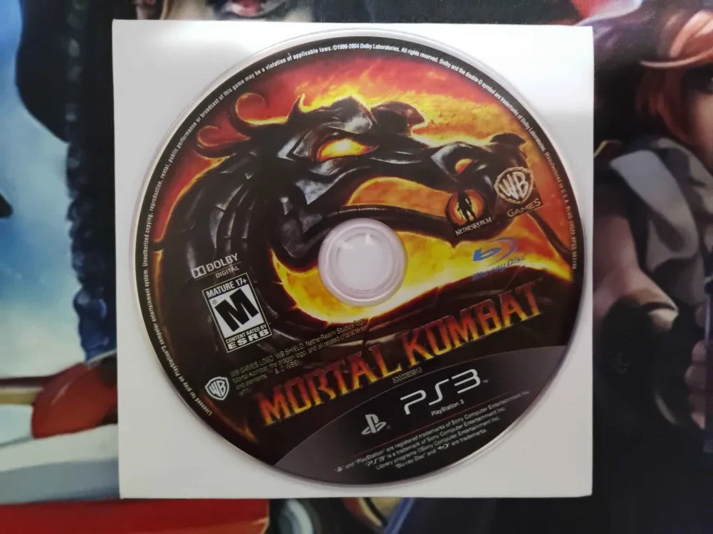 Mortal Kombat regular edition PS3 (Sony PlayStation 3, 2012) Disc Only Tracking