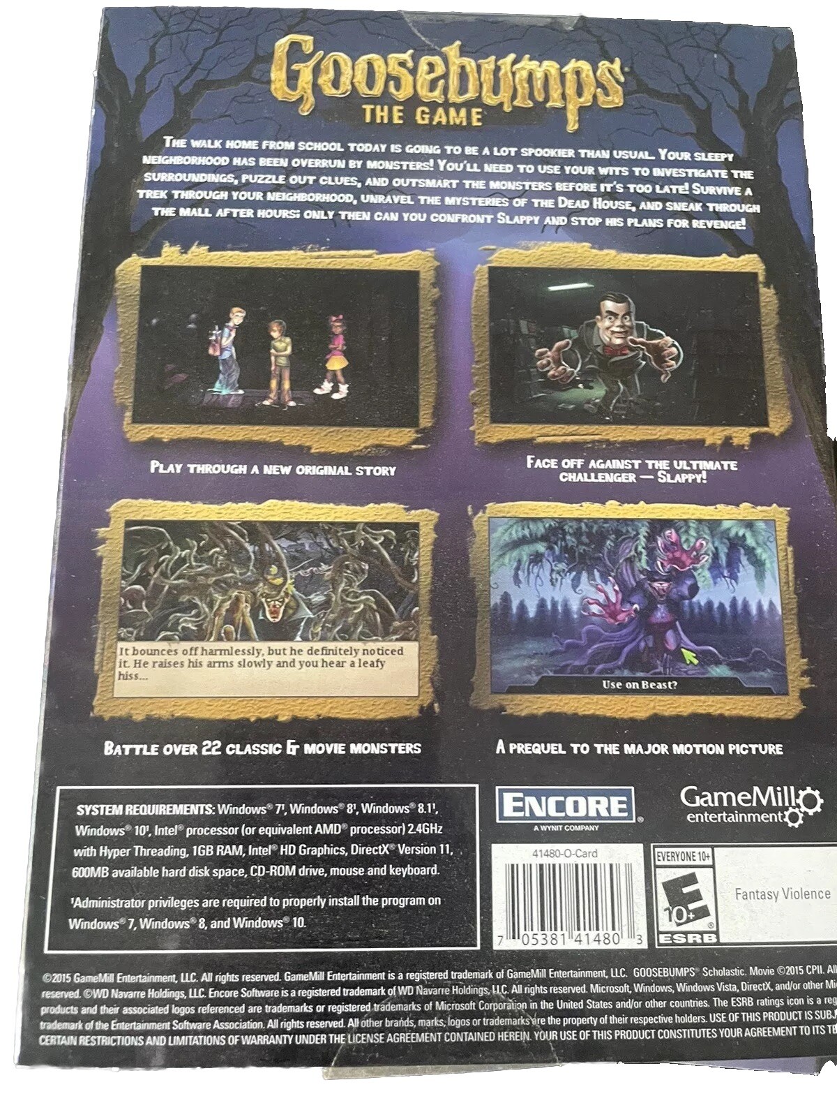 Goosebumps The Game – PC – New Sealed