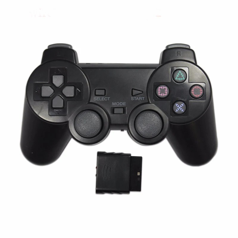 Transparent Color Wireless Gamepad For PS2 2.4G Vibration Joystick Blutooth Cont