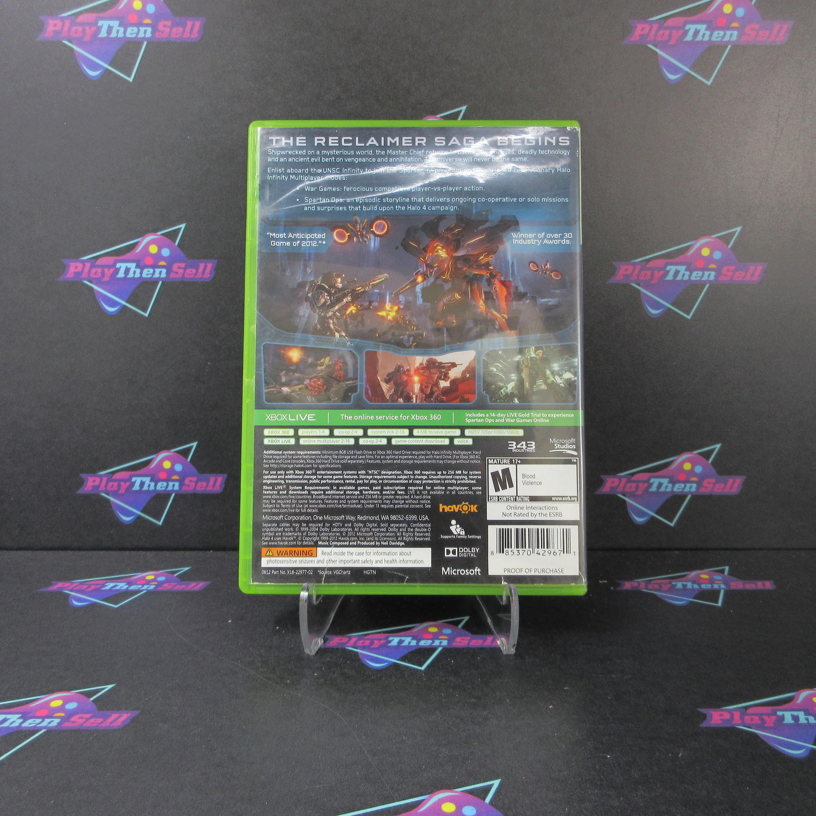 Halo 4 Xbox 360 AD Complete CIB – (See Pics)