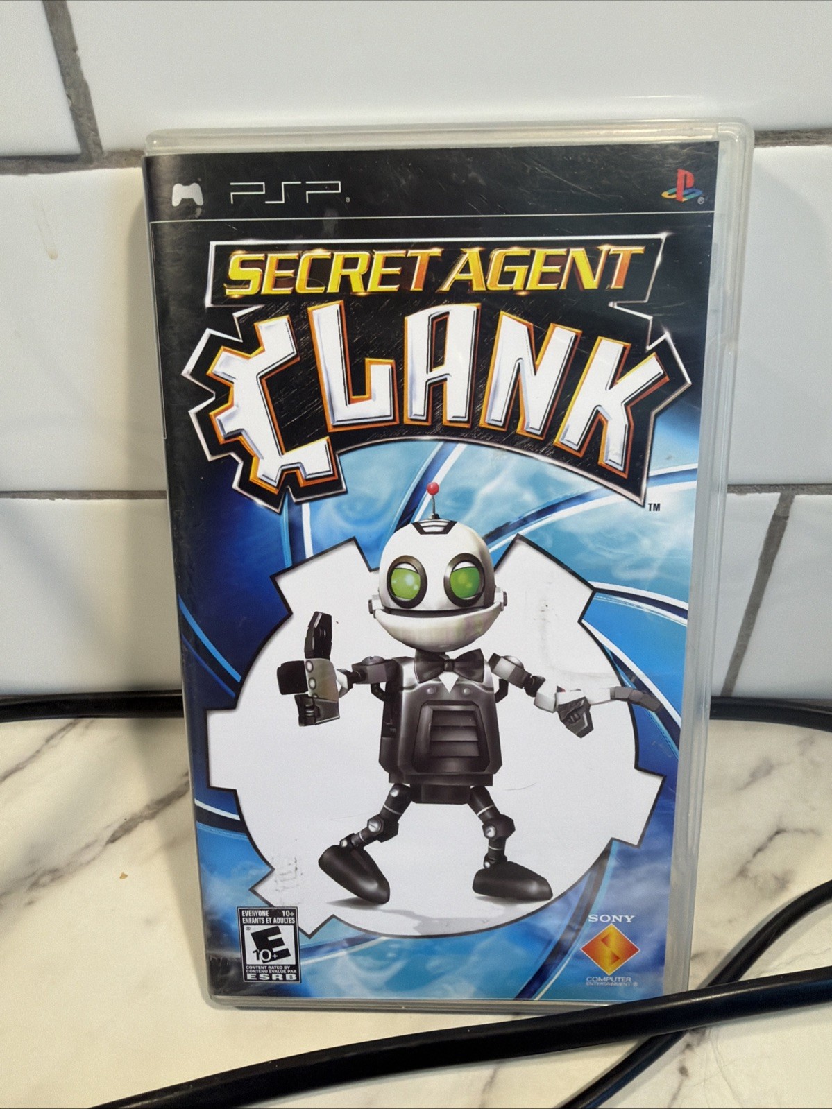 TESTED Playstation Psp-1001 Portable Black Console With Secret Agent Clank