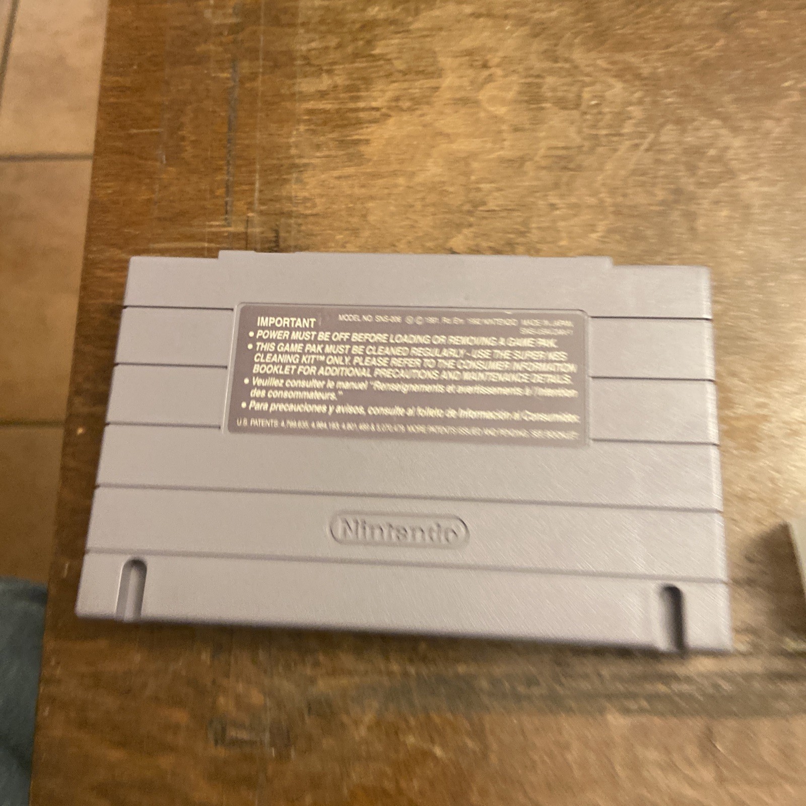 Sparkster SNES Super Nintendo